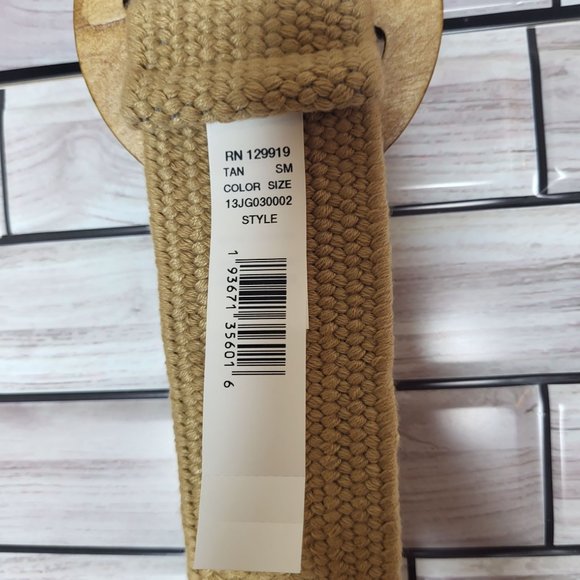 New Jessica Simpson TanBelt Women's Size S 4-6 Brown Leather Trim Pants or Jeans - Picture 7 of 10